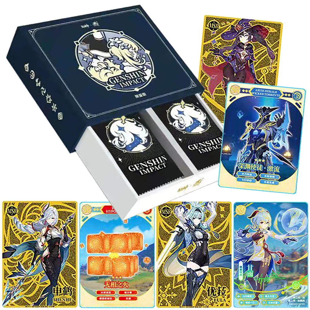 genshin-impact-collection-card-open-world-battle-type-game-fans'-favorite-characters-exquisite-design-cards-players-cherish-gift