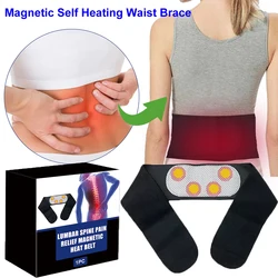 Adjustable Self Heating Waist Belt Lower Back Support Brace Magnetic Therapy Lumbar Waist Support Belt For Back Pain Relief