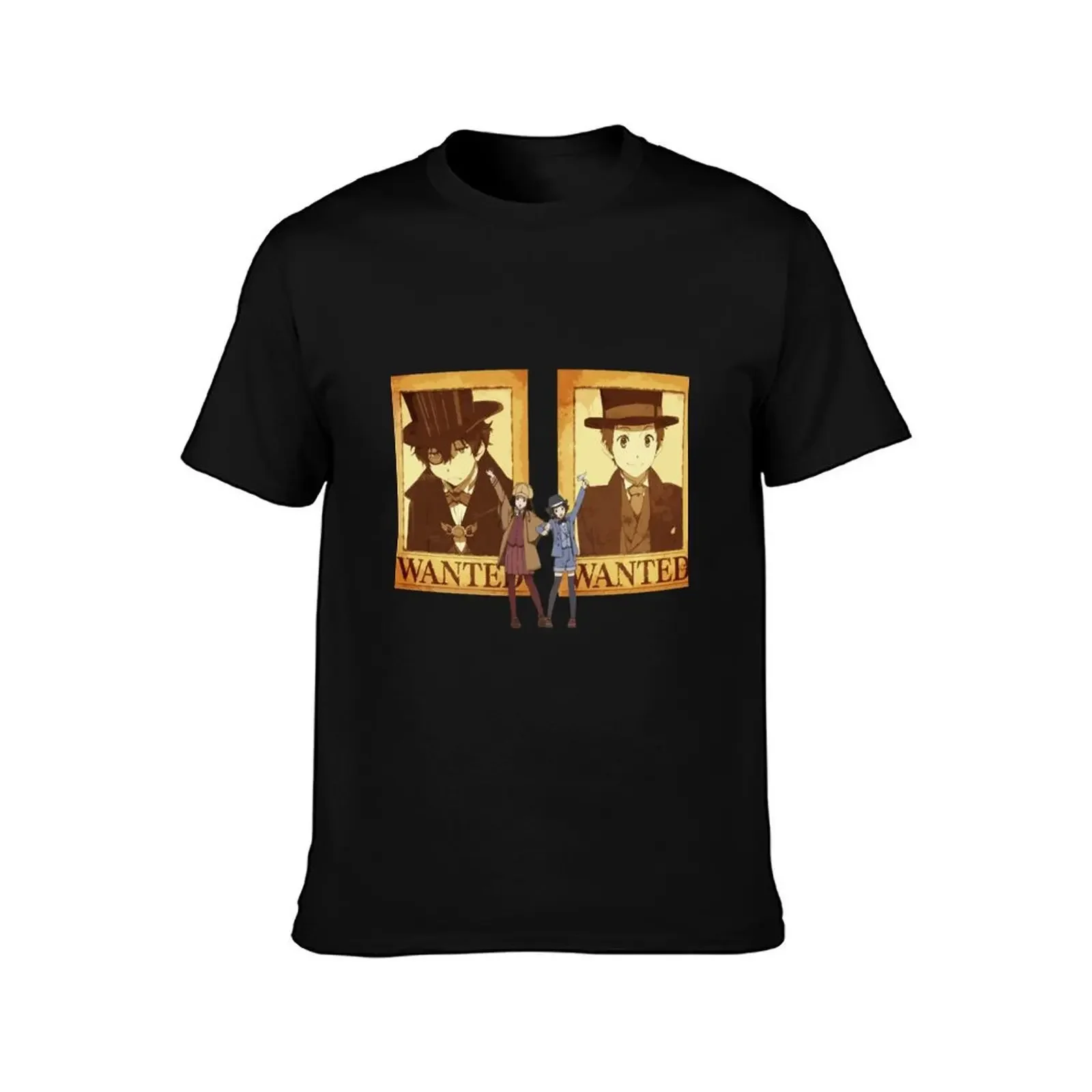 Hyouka - Chitanda and Ibara T-Shirt street wear oversized tshirts for men