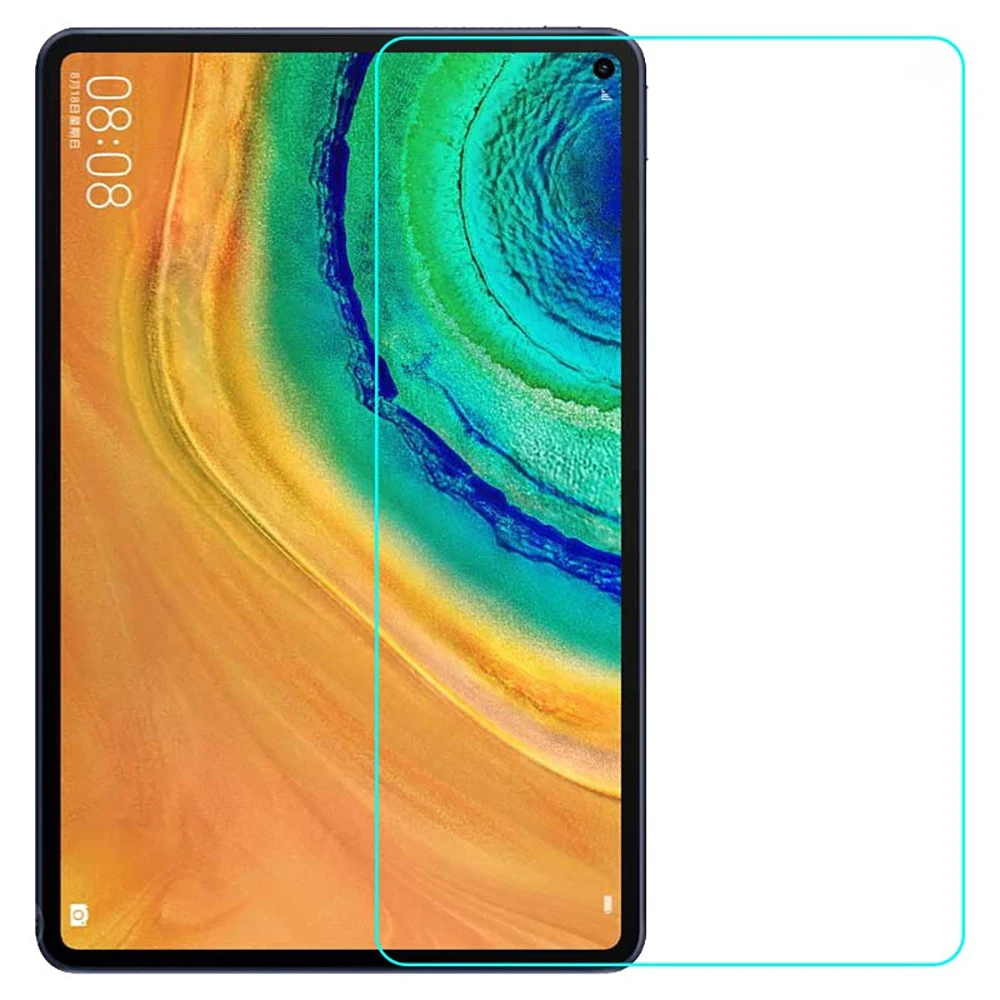 Funda para Huawei MatePad Pro 10,8, película de vidrio templado antihuellas, HD, Protector de pantalla completa, accesorios para PDA