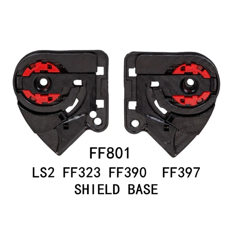 1 Pair Motorcycles Helmet Visors Shield Gear Base Plate Lens Holder For FF801 FF323 FF390 FF397 Helmet Lens Fixing Base