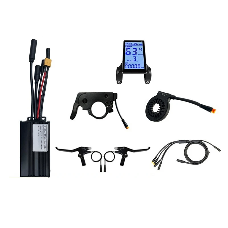 30A 1000W Bicycle Lithium Battery Modification Accessories Parts 3-Mode Fully Waterproof Small Kit M5 LCD Meter