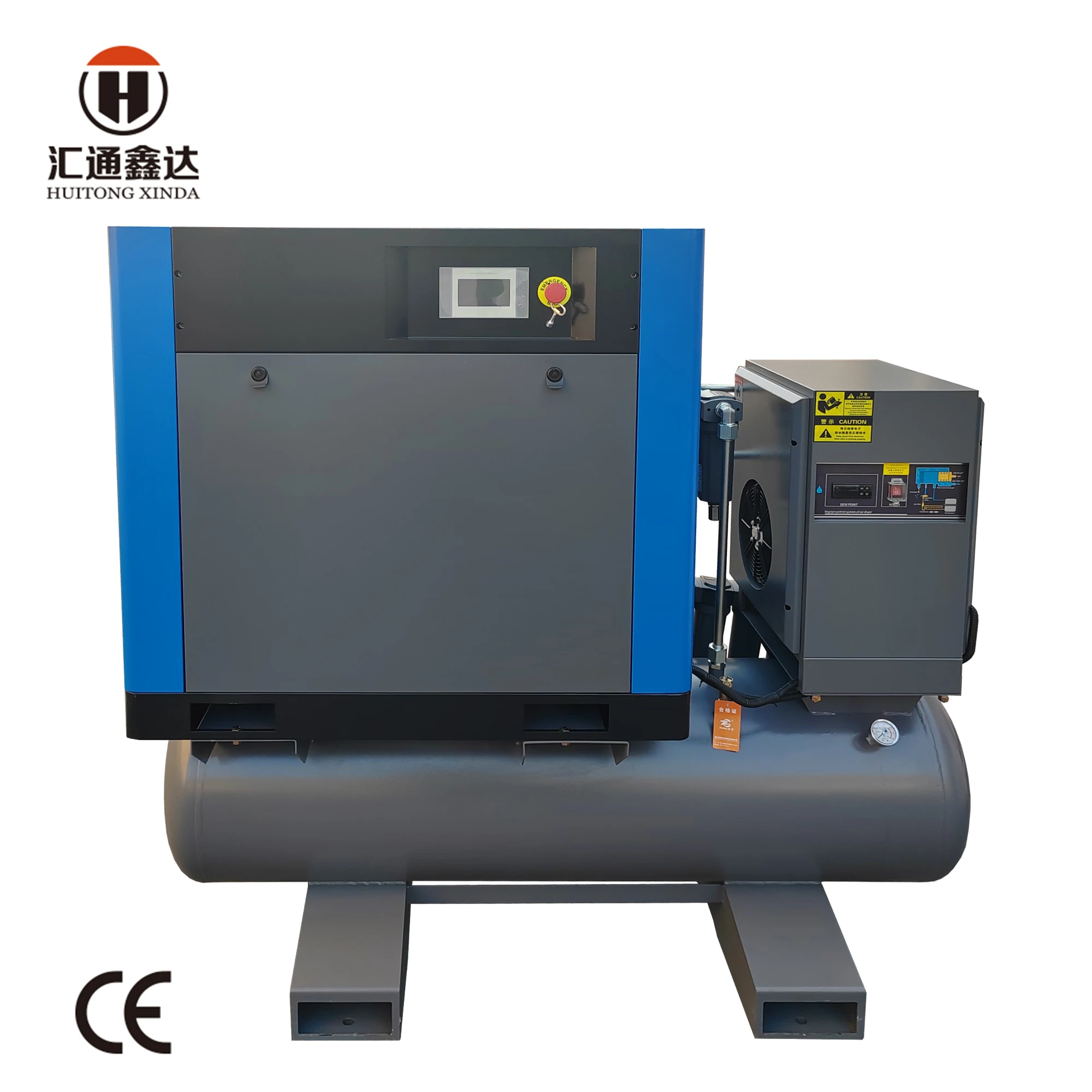 Industrial Compressors 10hp 7.5kw Air Compressor 4-In-1 Rotary Electric Permanent Magnet Portable Screw Compressor With Dryer