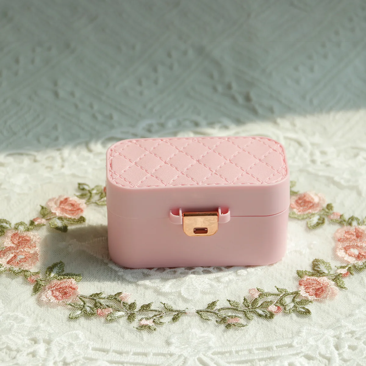 Pu Leather Jewelry Storage Box Mini Portable Jewelry Organizer Rings Earrings Box Portable Travel Jewelry Case For Business