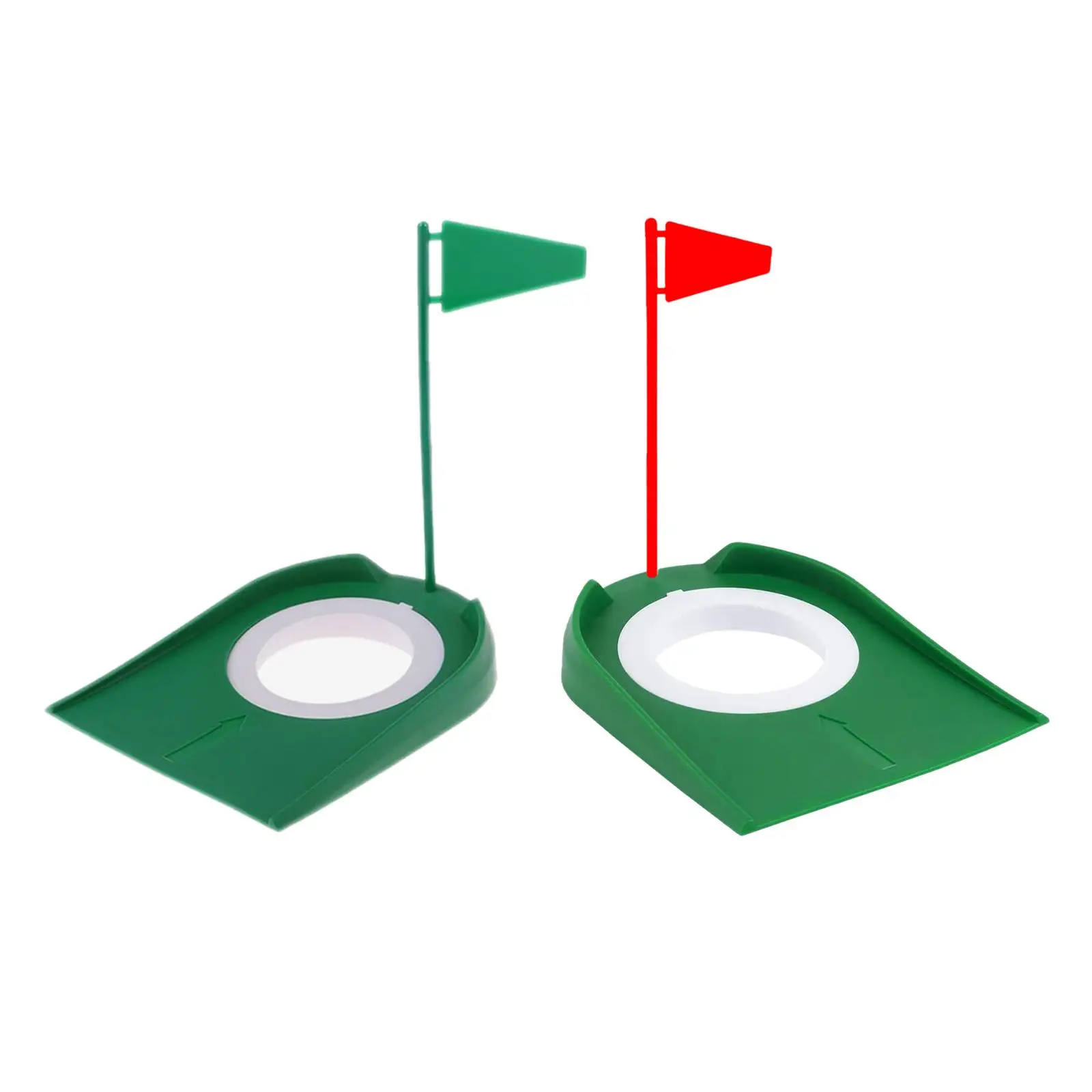 Golf Putting Cup Flag Detachable Golf Hole Cup for Backyard Outdoor Beginner