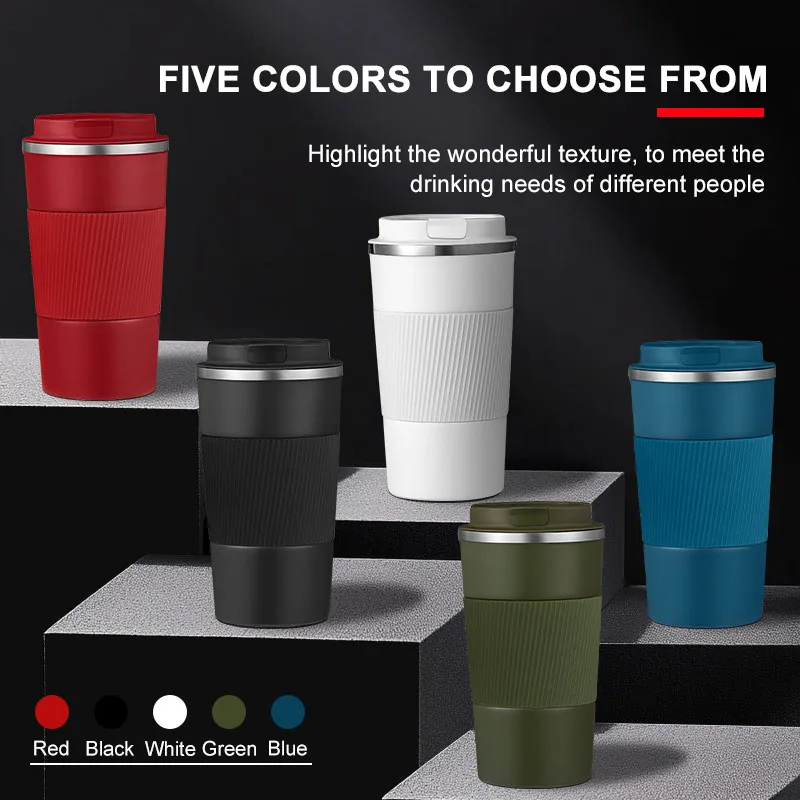 For Tesla Accessory Stainless Steel Mug Double Leak Proof Car Thermos Cup Tea Coffee Mug Reusable Hot Cold Drinks Insulated Cup