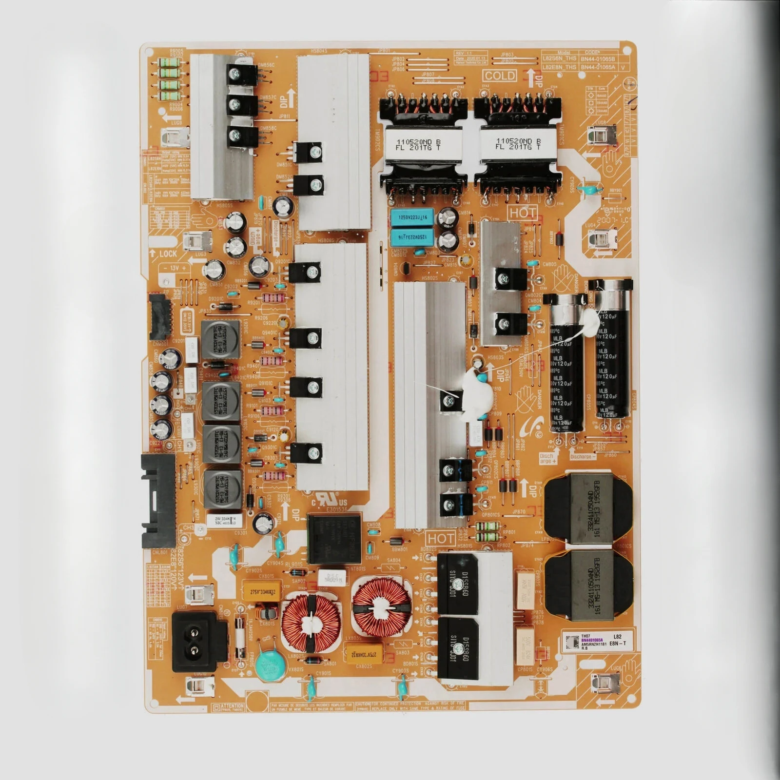 

BN44-01065A = BN44-01065B Power Supply Board fits UN85TU800DFXZA UN82TU7000FXZA UN85CU8000DXZA LH82BETHLGFXGO LH82QETELGCXZA TV