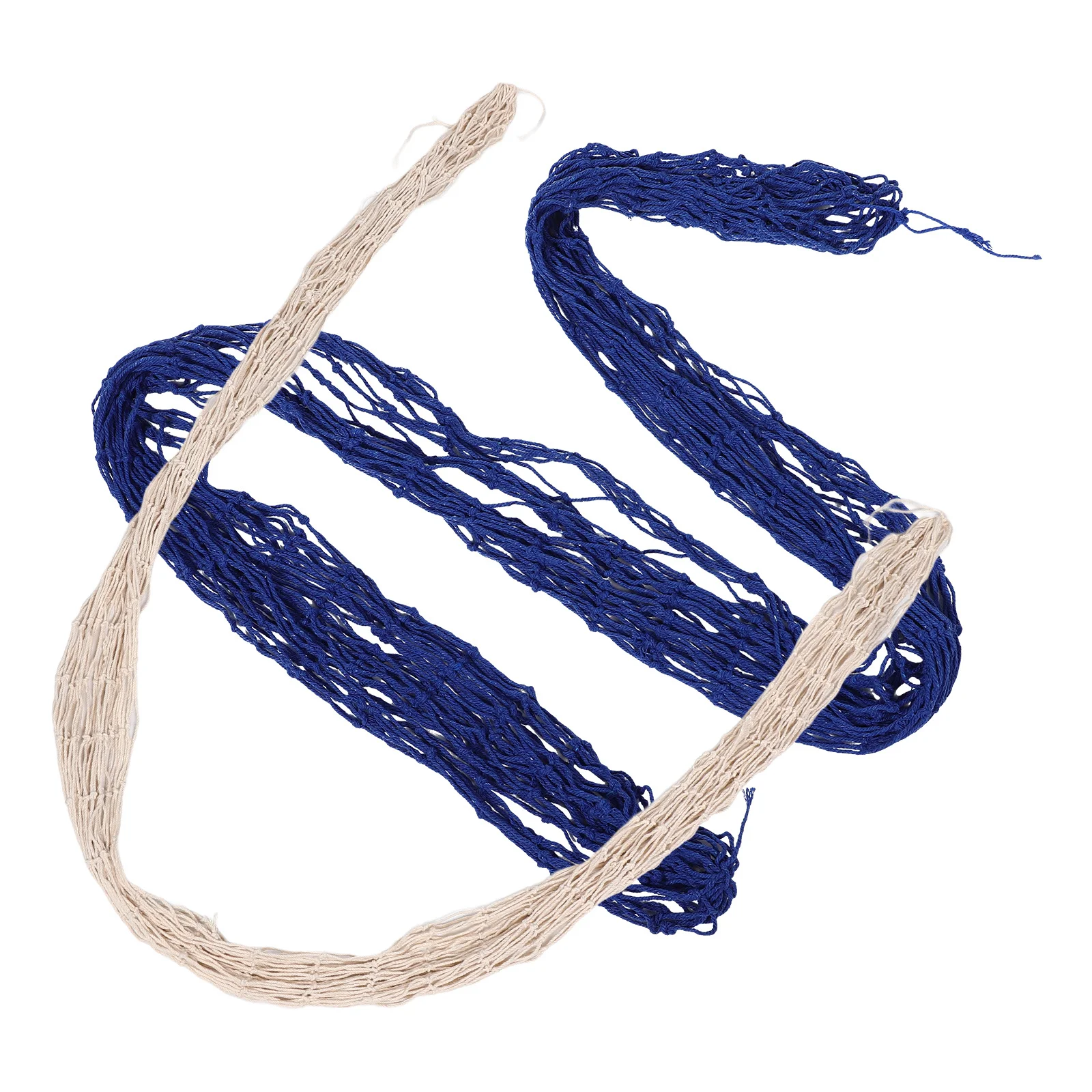 

2Pcs Fish Net Decorative Natural Cotton Fishing Net Wall Hanging Nautical Party Decor Photo Background Beach Ocean Rustic Wall