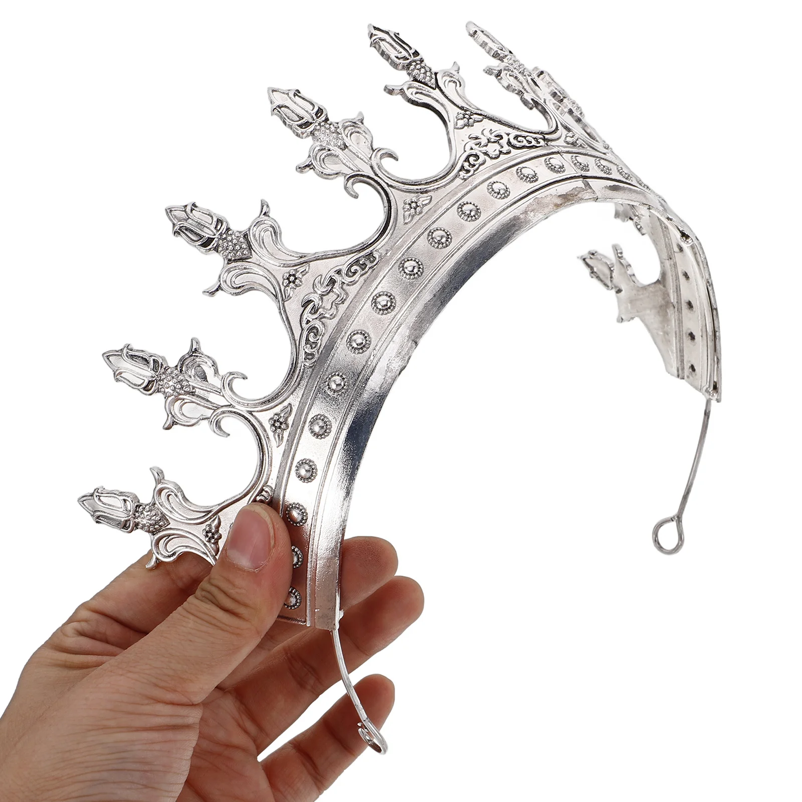 Crown for Men Vintage Prince Tiara Diadem Royal Medieval Costume Birthday Wedding Halloween Party Supplies