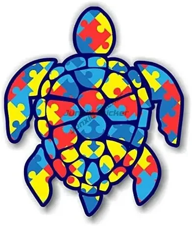 Autism Awareness Care Autism Color Jigsaw Creative Sticker for Decorate Car Bicycle Helmet Window Wall Decal Accessorie view 4