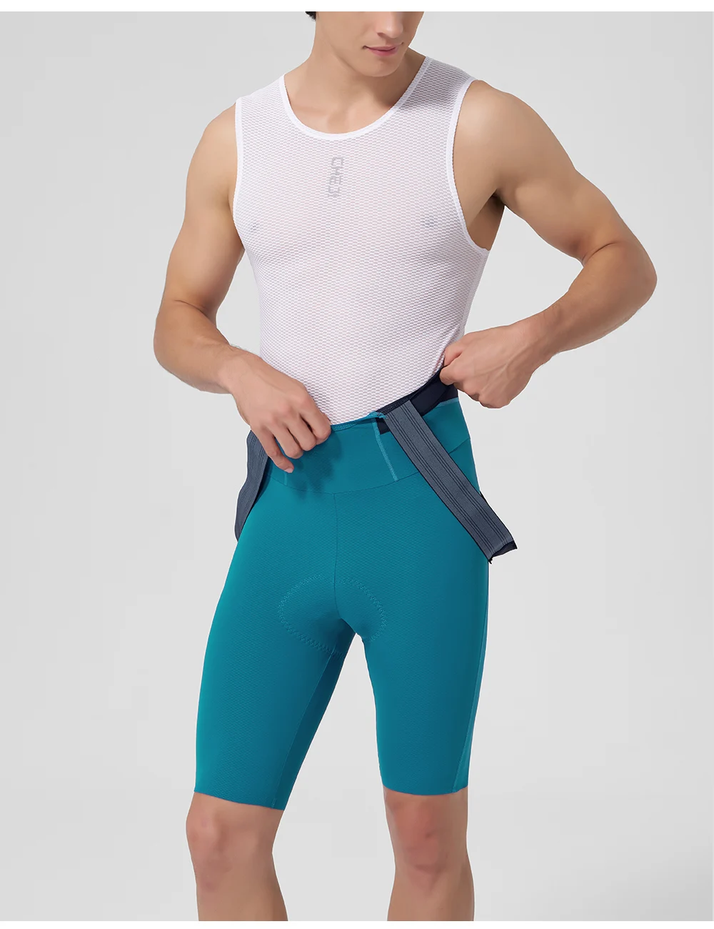 Cheji Herren-Radlerhose Schnelltrocknend Atmungsaktiv Nahtlos Verarbeitet mit Belgischem Schaumstoffpolster für Komfortables 6-Stunden-Fahren – Detail 18