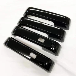 4Pcs For F-150 ABS Carbon Fiber Door Handles Cover Trim for Ford F150 2015-2020 with Smart Keyhole Car Accessories