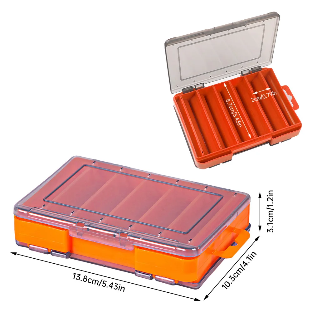 12 Compartments Fishing Tackle Box Double Sided Fishing Lure Bait Organizer Multifunctional Hook Bait Holder Fishing Tool Box