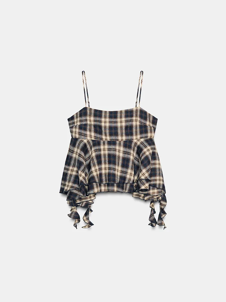 Faionable شتاء 2025 قطع مستقيمة للنساء مع زخرفة ذات طبقات وتصميم منقوش Ele Personali وصول جديد