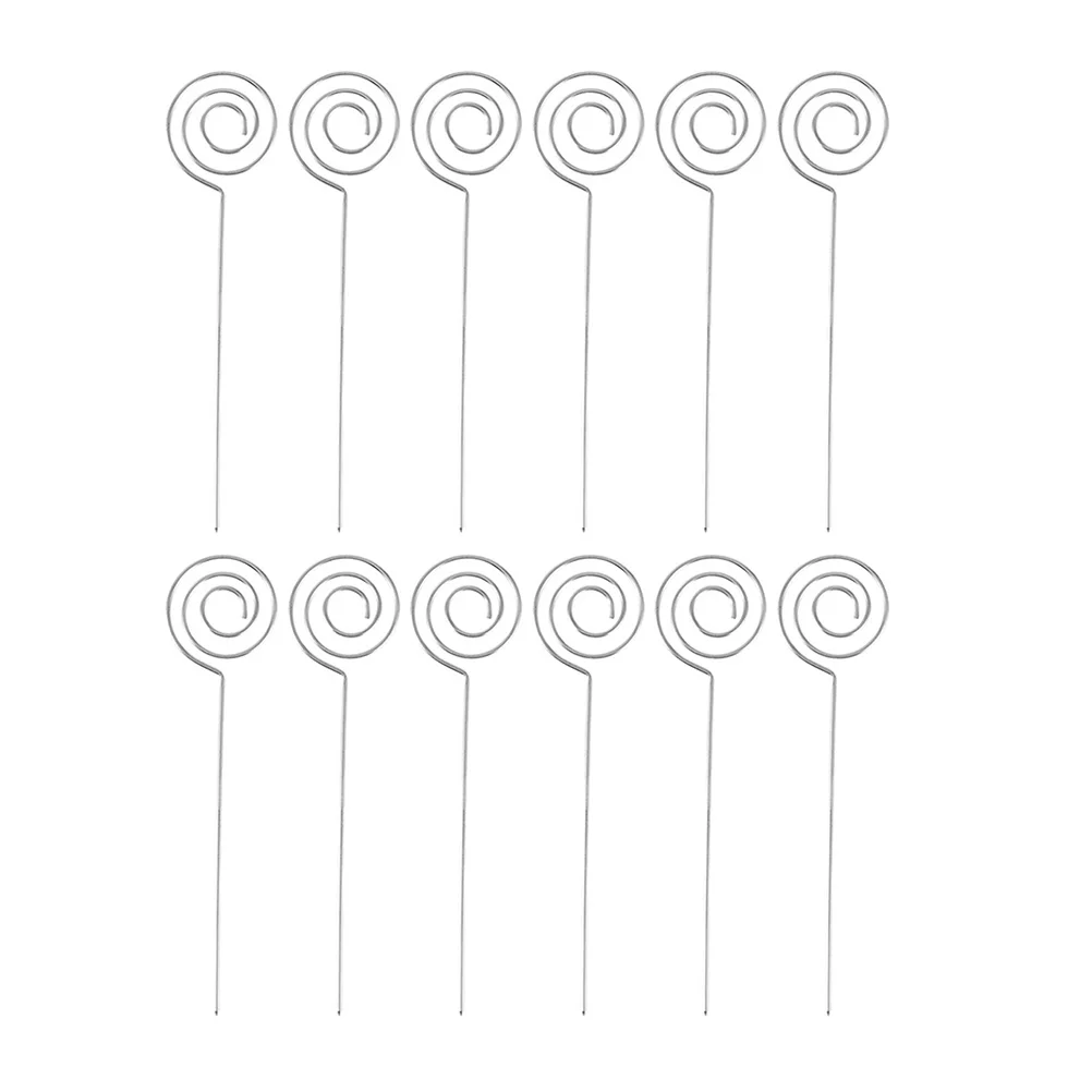 

50Pcs Photo Display Clips Stainless Steel Memo Holders for Table Numbers Cards and Messages Easy to Use Memo Clips