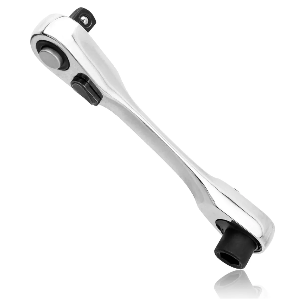 1/4 Inch Mini Ratchet Wrench 72 Teeth Drive Ratchet Double Headed Allen Wrench Tool 1/4" Drive Hex Torque Wrench Bit Driver