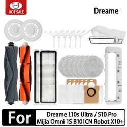 Accessoires pour aspirateur robot Dreame L10s Ultra, L10S Pro, sacs d'aspirateur, filtre de vadrouille, brosse de nettoyage