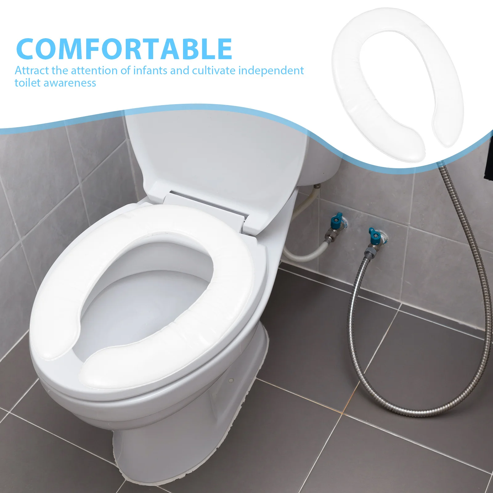 Alas Duduk Toilet Empuk Pengganti Dudukan Toilet Anak untuk Latihan Toilet Nyaman Anti Selip Penutup Kamar Mandi Bantalan Alas Duduk Toilet