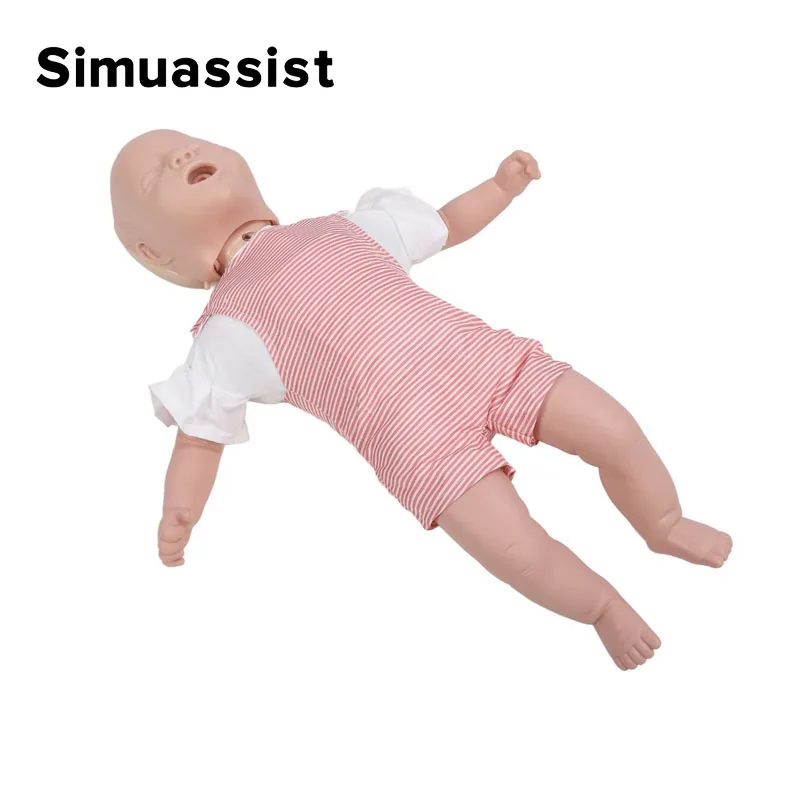 Baby Choking Tracheal Infarction Model Infant Airway Blockage Obstruction Simulator CPR Training Manikin Nurse Teaching Tool