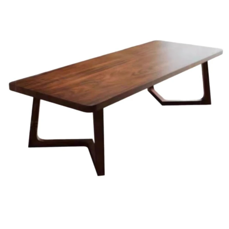 

South American walnut tea table high-end living room solid wood large long desk workbench