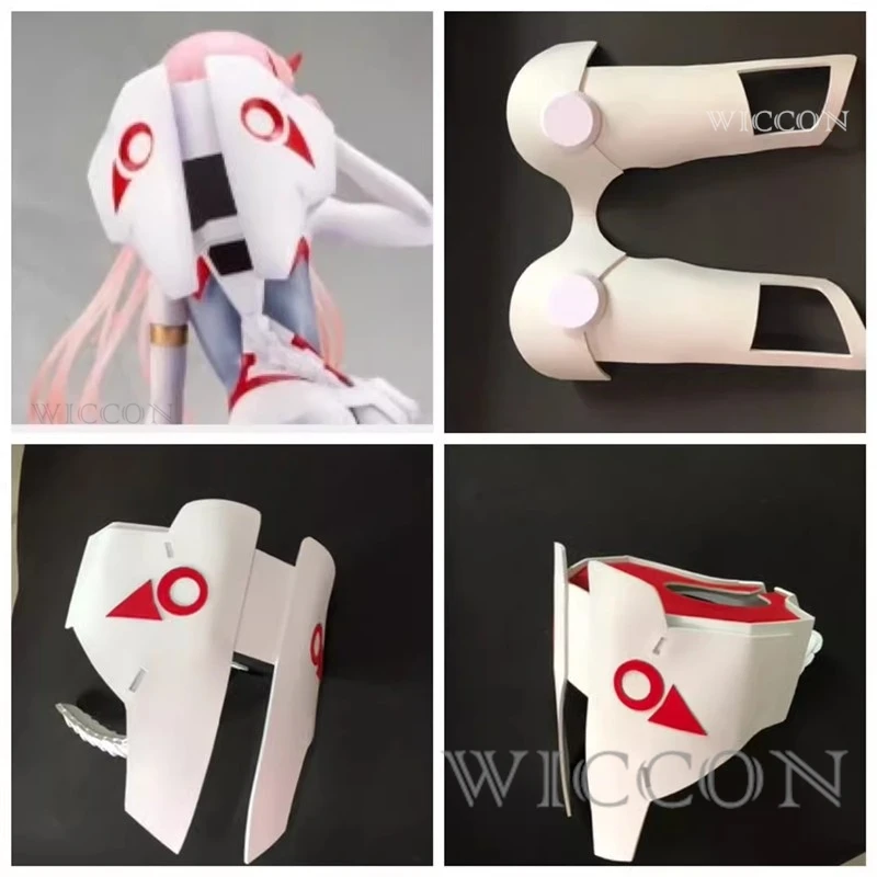 Anime 02 Cosplay Prop DARLING FRANXX Zero Two Cosplay Props Cab Helmet 02 Sexy Leather Lingeries