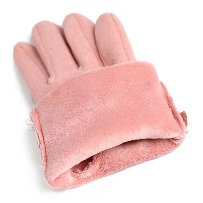 New Fashion Winter Gloves Warm Touch Screen Riding Windproof Internal Plush Warm Catch Velvet Gloves Women Solid Outdoor Gloves image 5