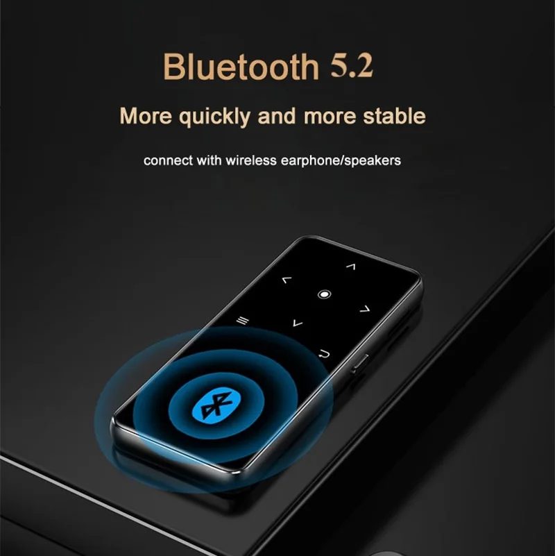 جديد BENJIE X3 بلوتوث 5.2 مشغل MP3 مع مكبر صوت HiFi مشغل موسيقى وكمان دعم فيديو راديو FM تسجيل الكتاب الإلكتروني TF بطاقة SD