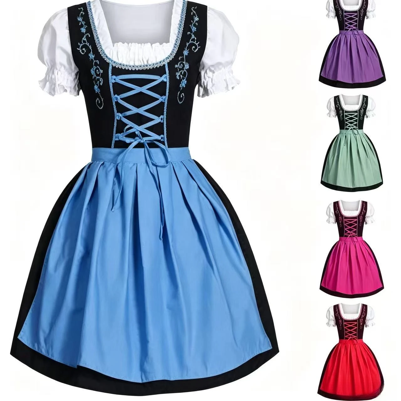 Costumes - Abito da Oktoberfest ricamato da donna,