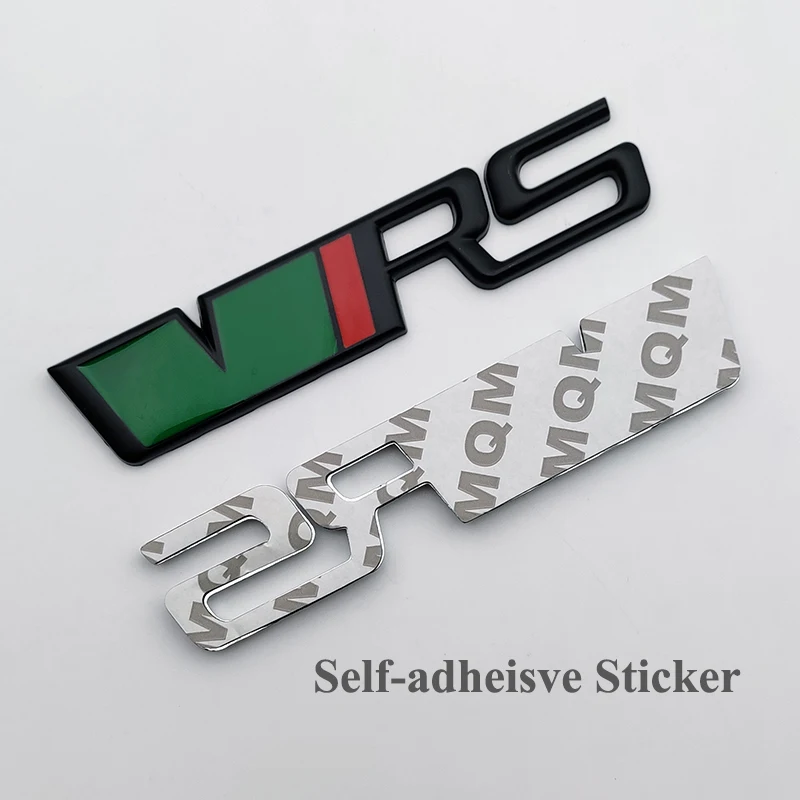 3d RS Logo VRS Emblem Nameplate Car Front Grille Trunk Badge RS VRS Accessories