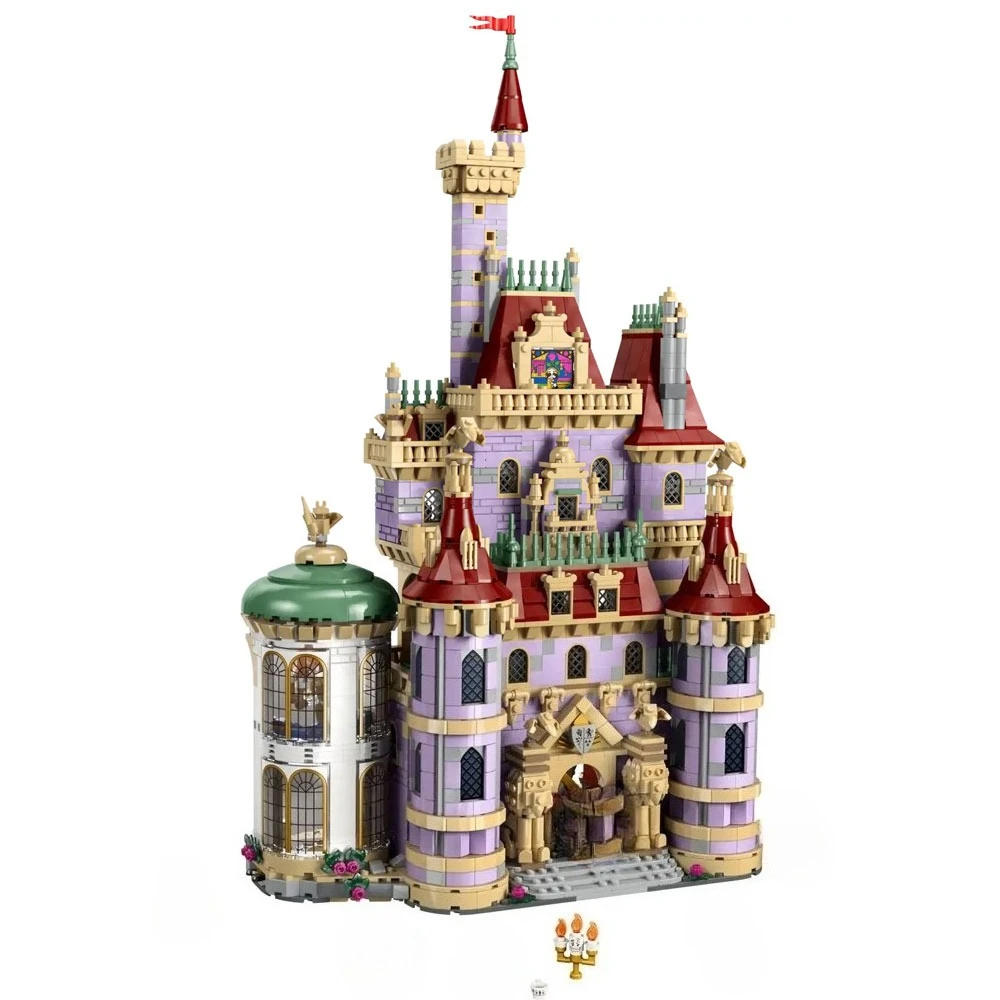 2916 pièces château de la belle et de la bête créative avec 5 figurines blocs de construction assembler des briques jouet cadeau pour les enfants adultes