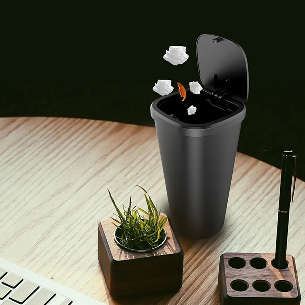 

Car Trash Can Durable ABS Material Portable Mini Garbage Can for Car Center Control Study Room Bathroom Auto Trash Bin