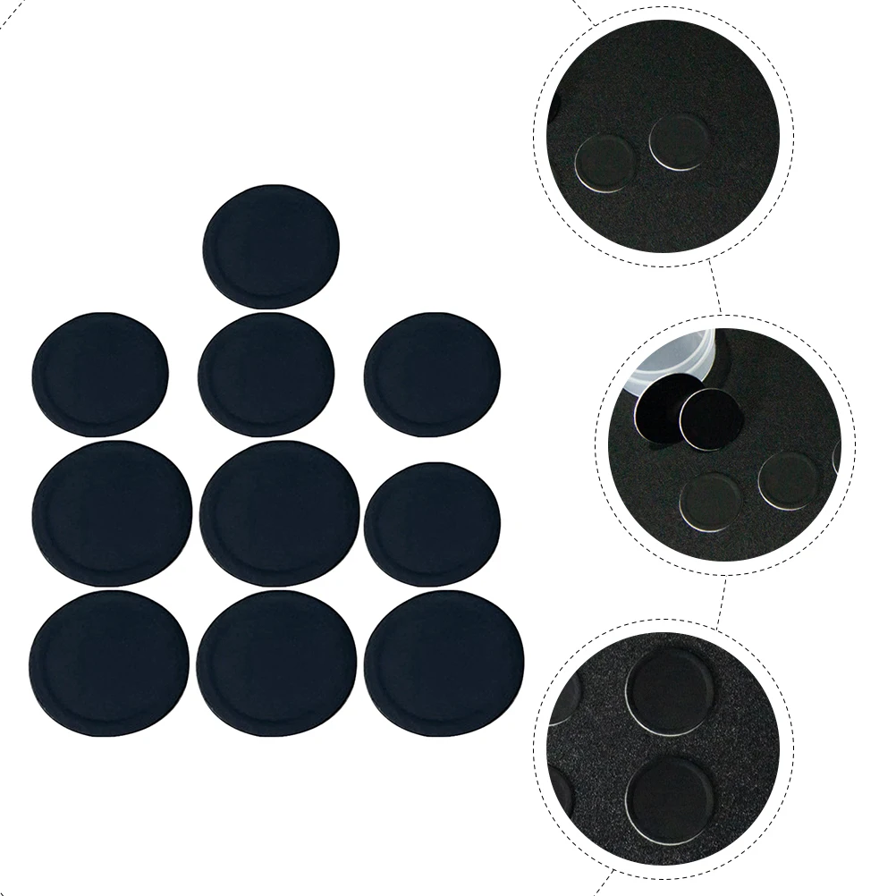 

1 Set Universal Diaphragms Durable Pe Replacement Films For Guitar Ukulele Violin Piano Instrument Supplies Accessories Black