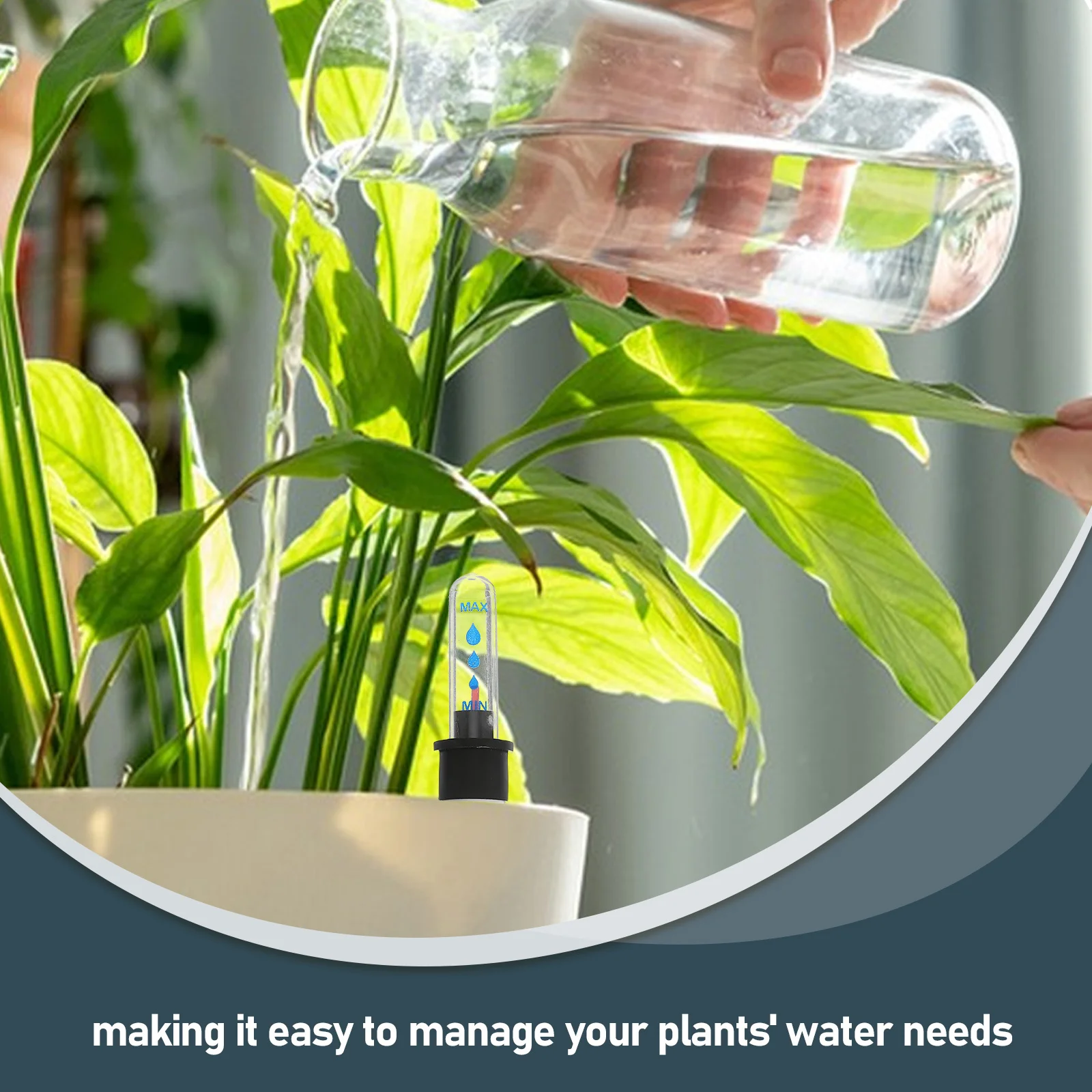 3 قطعة مؤشر مستوى المياه زهرة مقياس الرطوبة للنباتات الداخلية والخارجية التربة المياه تذكير التربة متر لقياس البستنة