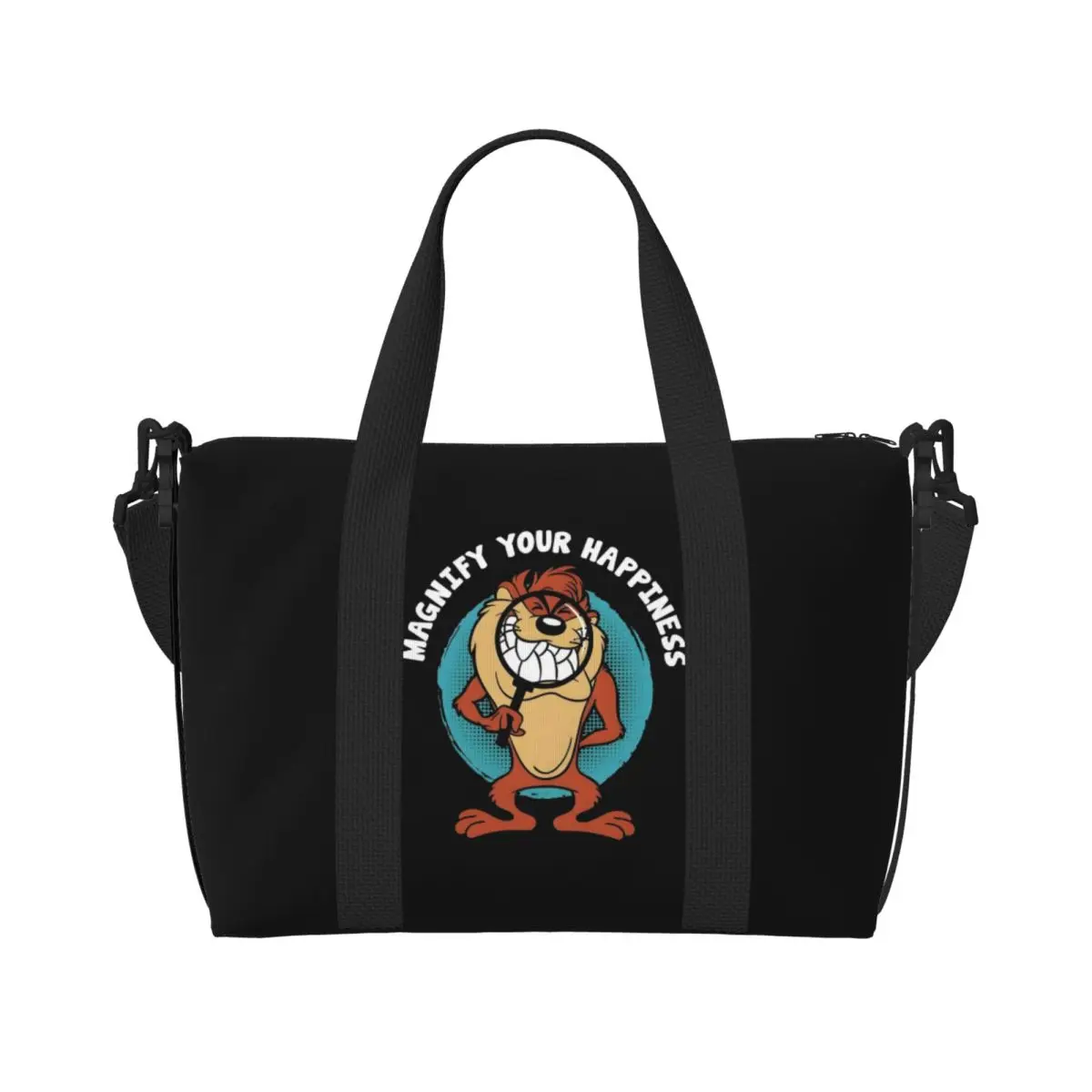 

Изготовленная на заказ большая сумка Tasmanians Devils для женщин, большая вместимость, аниме, тренажерный зал, пляжные дорожные сумки