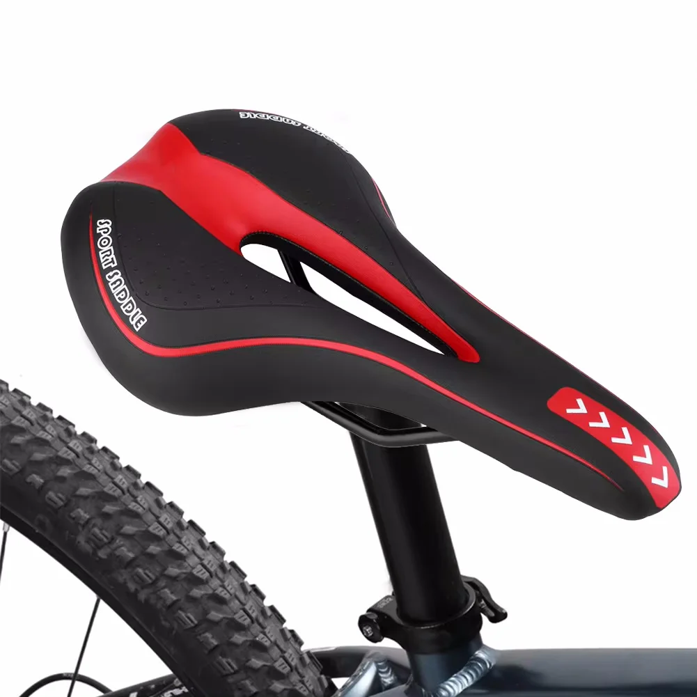 Bicycle Saddle MTB Mountain Road Bike Seat Hollow Gel Comfortable Cycling Cushion Exercise Bike Saddle for Men and Women