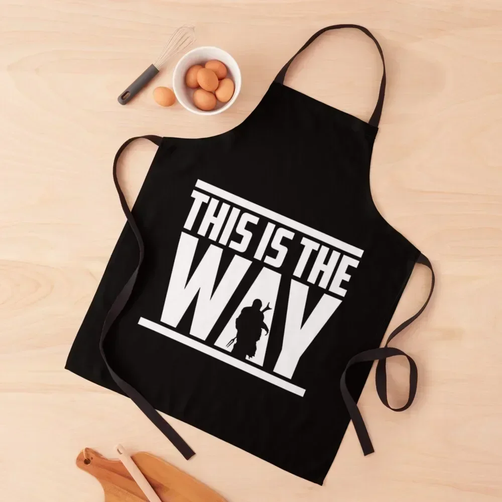 

this is the way-quotes Apron Waiter Uniforms Chef Uniform Kitchen Handle For Women women's work Apron