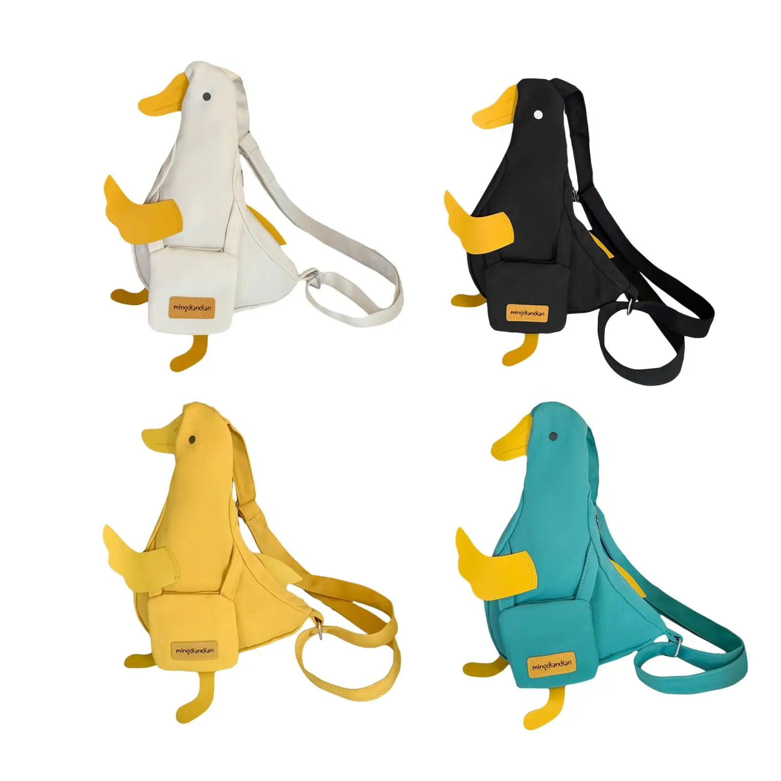 

Duck Shoulder Bag Trendy Cartoon Canvas Handbag for Outdoor Walking