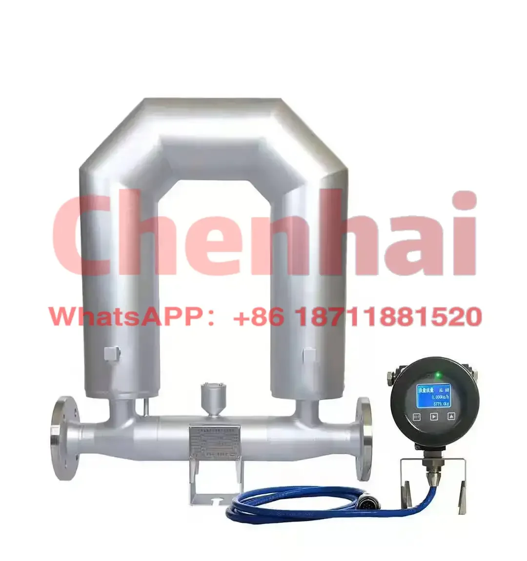 4-20mA Liquid medidor de flujo tipo coriolis SS316L Water Flowmeter Sensor Oxygen LPG Natural Gas Coriolis Mass Flow Meter