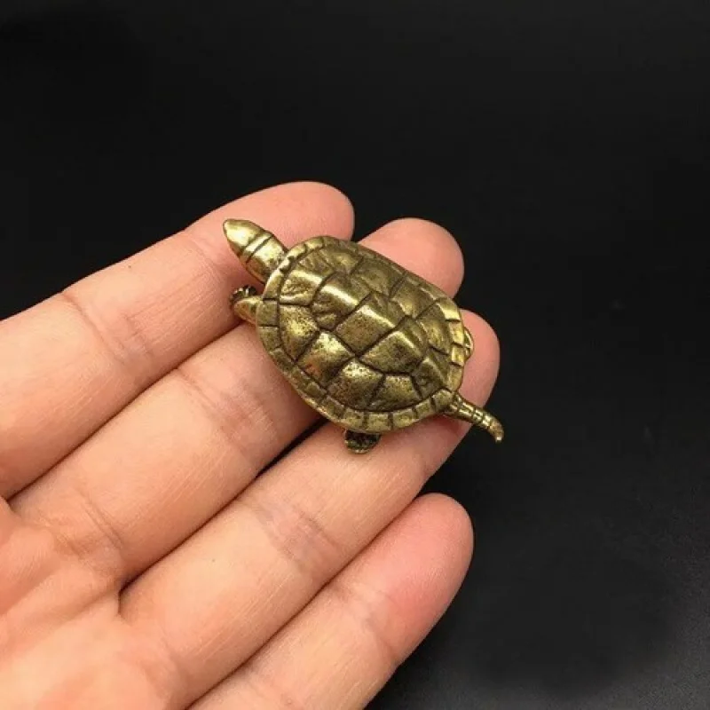 197-pure-copper-turtle-statue-ornaments-vintage-brass-miniatures-figurines