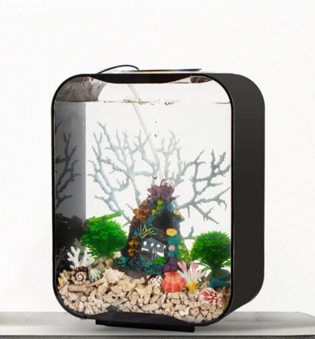 Acrylic intelligent fish tank living room small ecological landscaping oxygen filter lazy bucket fish tank