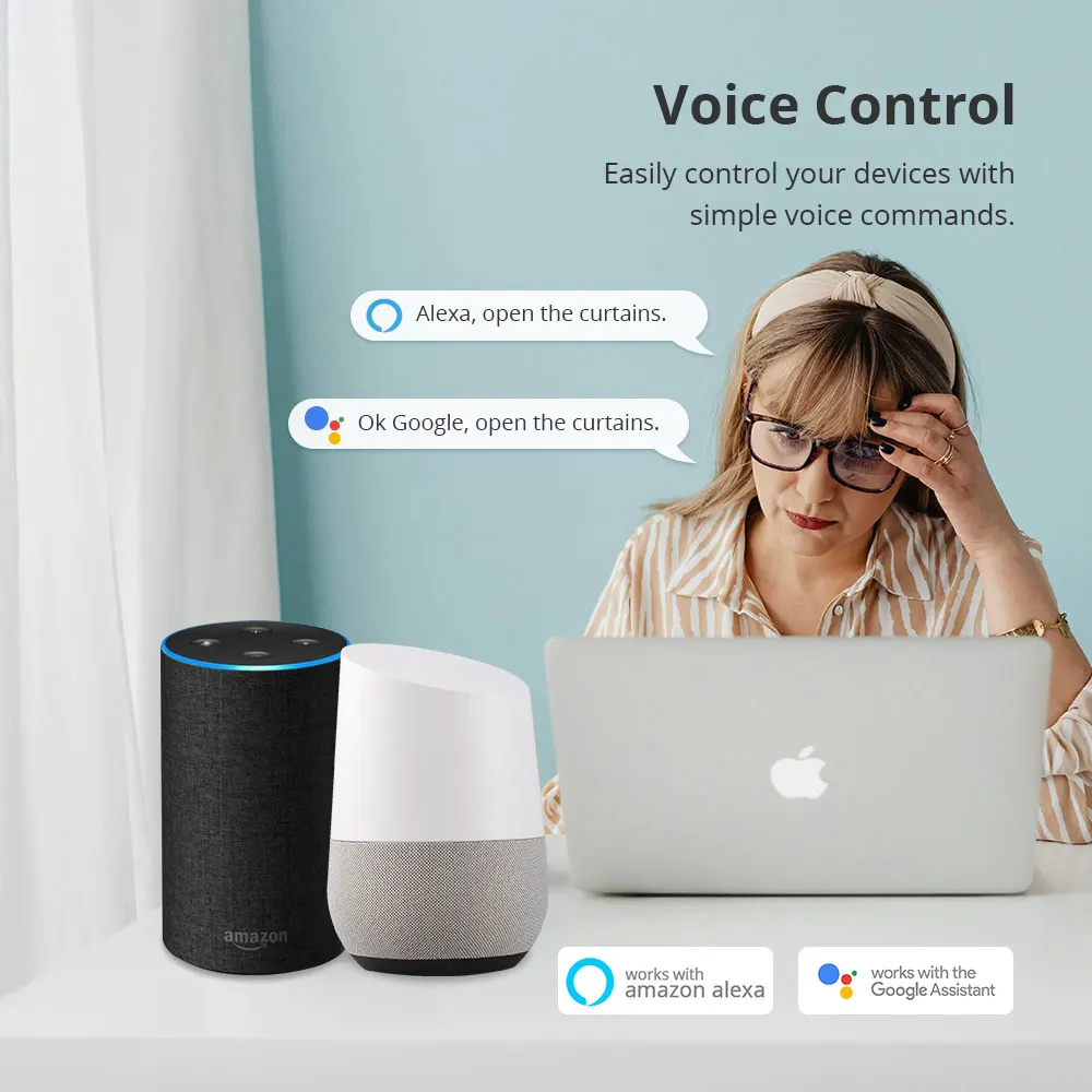 Zemismart Tuya Zigbee Rechargeable Electric Curtain Motor With Customized Slide Curtain Track Support Alexa Google Home Control view 3
