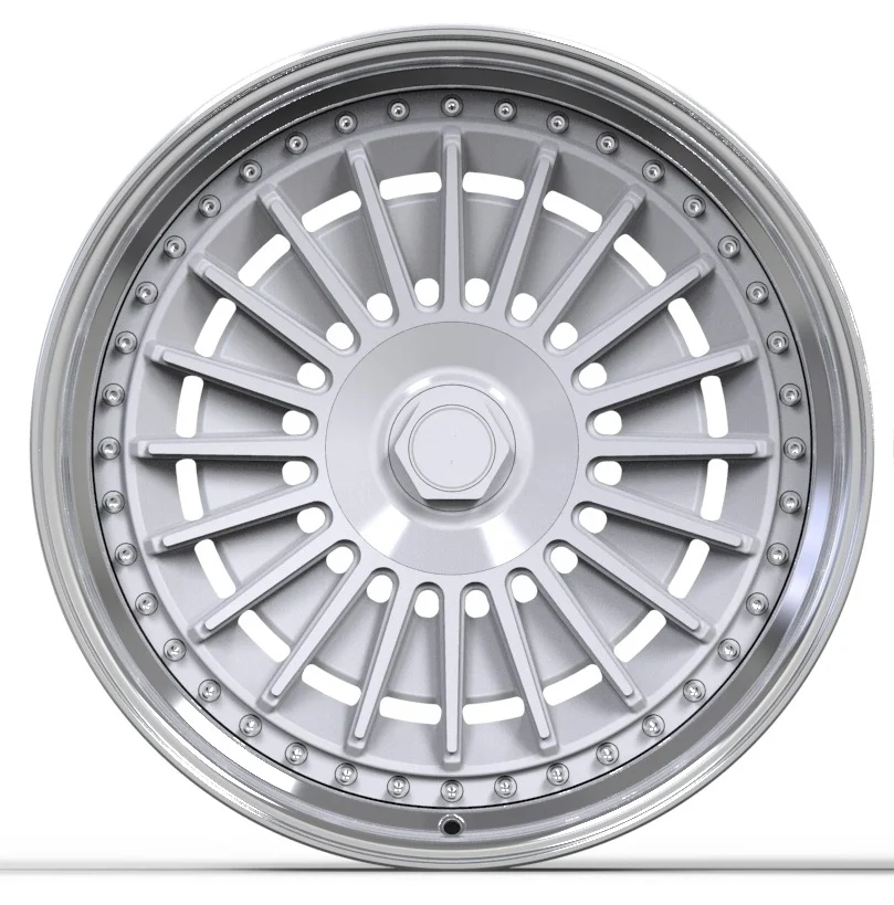 18-24 Inch 1-Piece/2-pieces Forged Wheels Customization Multi Spoke Rivet Decoration Aluminum Alloy Passenger Car Wheels