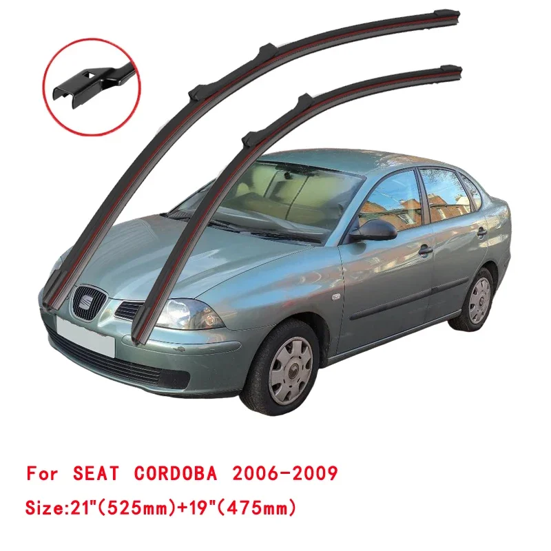 

For SEAT CORDOBA 1993-2009 Car Windshield Wiper Blade Front Windscreen Brushes Washer Accessories Cleaning Replacement Parts