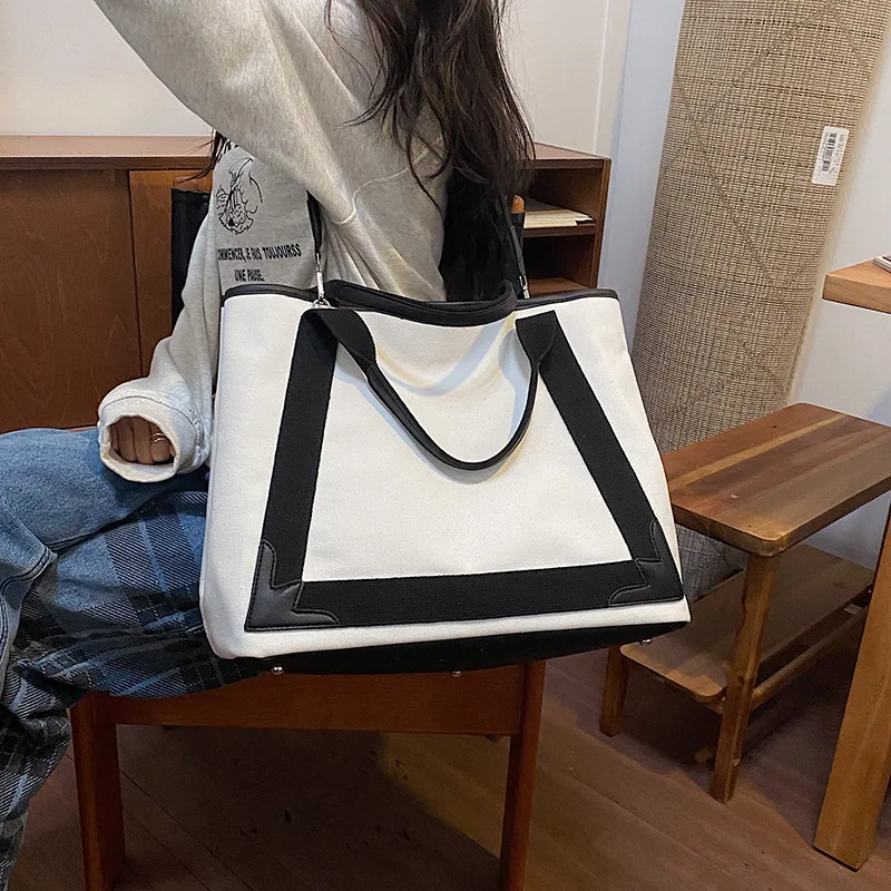 Large Capacity Women Canvas Handbags High Quality Ladies Big Shoulder Travel Bag Casual Female New Tote Messenger Crossbody Bag