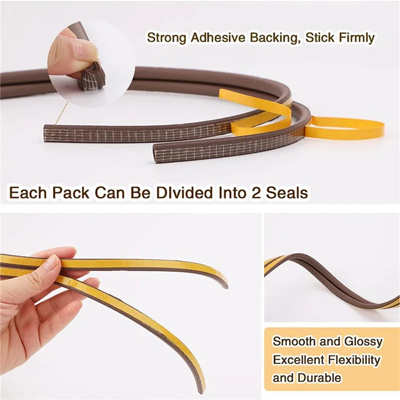 6 рулонов уплотнителей из ЭВА, пенопластовая лента D, тип 10 м, двери, окна, защита от сквозняков, уплотнительные ленты для предотвращения столкновений