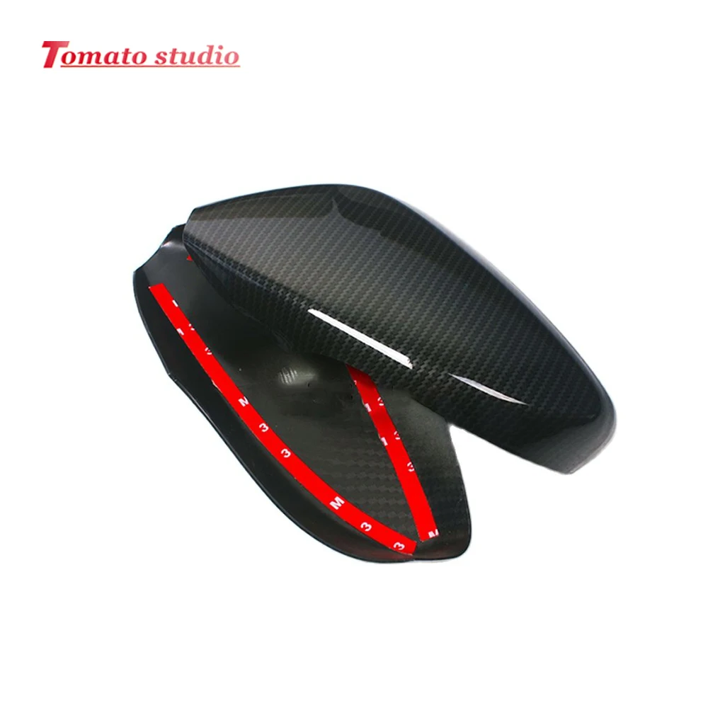 ABS Chrome Black Red Carbon Car Side Door Rearview Turning Mirror Sticker Cover for Hyundai Grand Avega 2011-2015 Accessories