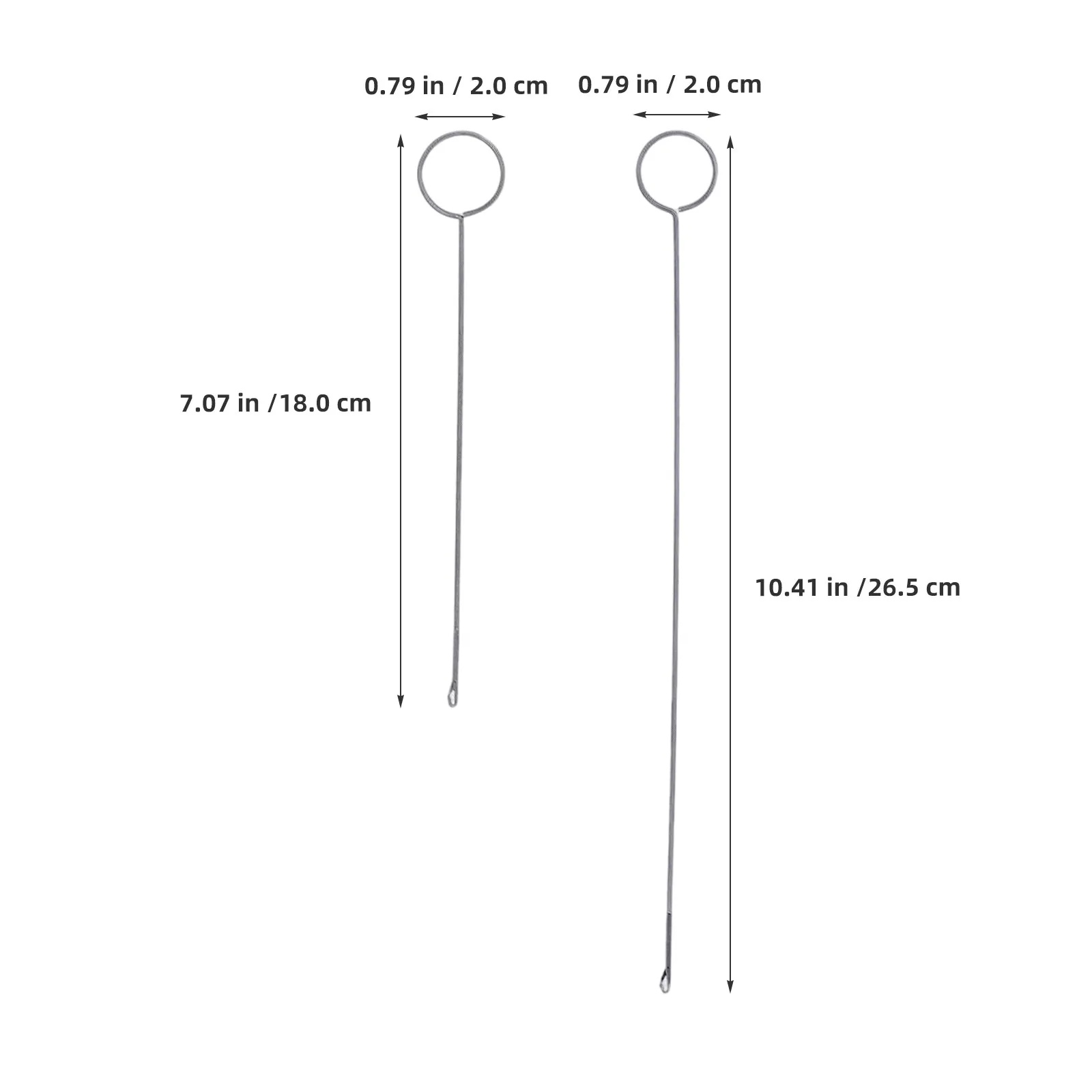 10Pcs Sewing Loop Turner Latch Hook Threader Stainless Steel Drawstring Threader Long Short Sizes DIY Knitting Accessories