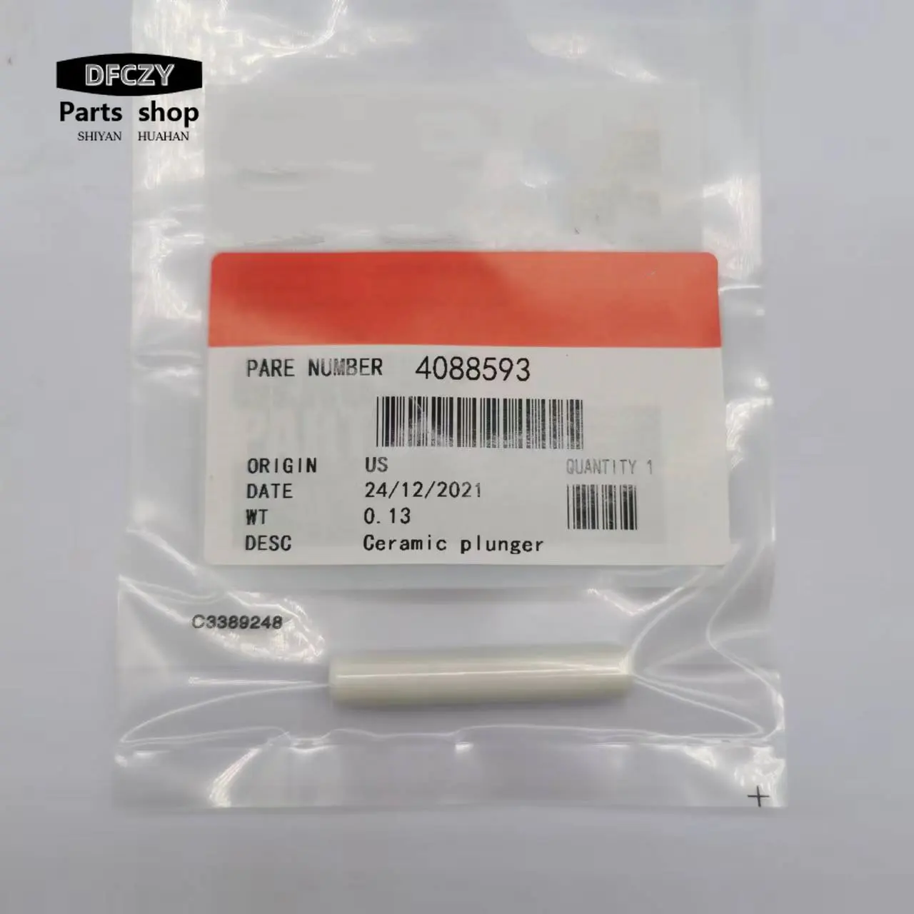 

1Pcs 3973228 metal plunger 4088593 plunger common fuel pump CCR1600 4954200 White ceramic Plunger 4088593