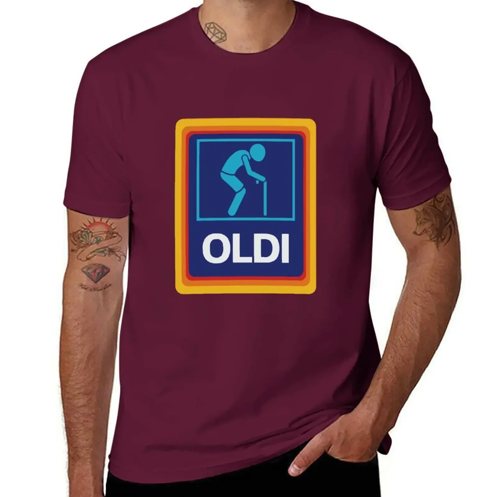 Father's Day, Birthday Gift, Grandpa, Dad, Husband, boysfriend T-Shirt Oldi & Aldi OLDI, Funny, Funny Birthday Tee,  oversized