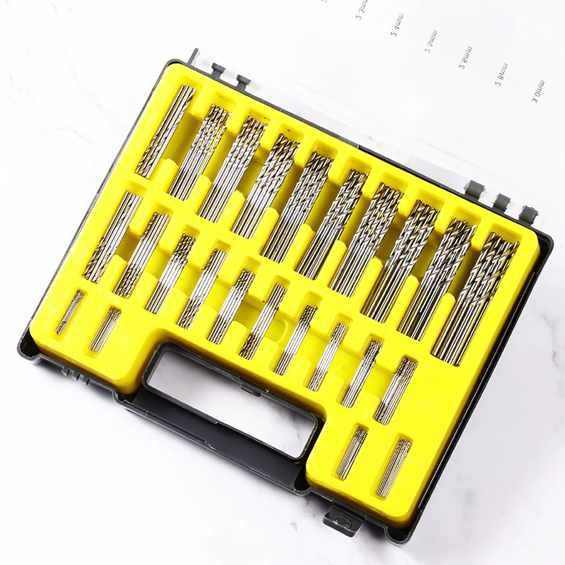 150Pcs Mini Twist Drill Bit Set HSS Micro Precision Twist Drill for Woodworking Plastic And Aluminum 0.4-3.2mm HSS Drill Bit Kit